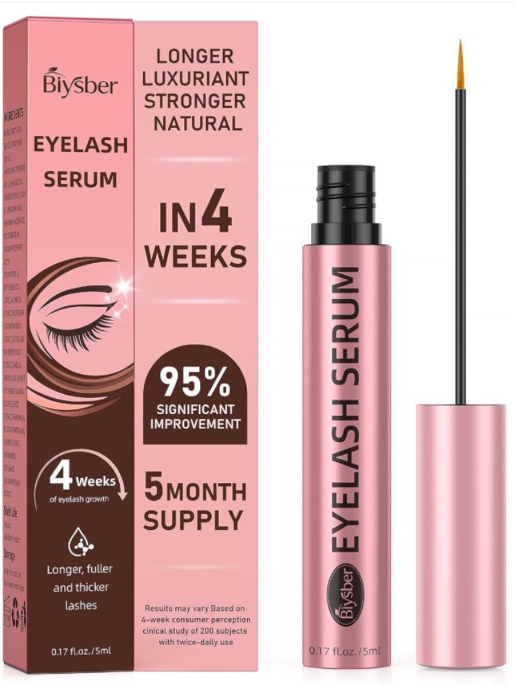 Lash Serum for Eyelash Growth: Premium Eyelash Growth Serum with Advanced Formul